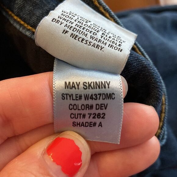 Hudson May Skinny Raw Hem Jeans - Size 27 - Picture 9 of 9